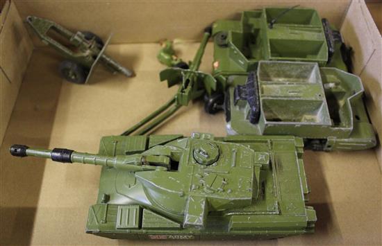 Toy tanks, etc